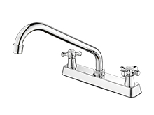 Double handle basin faucet-FA-6334