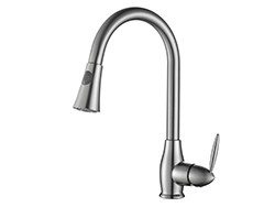 304 SS nickel brush kitchen faucet pull out sink faucet